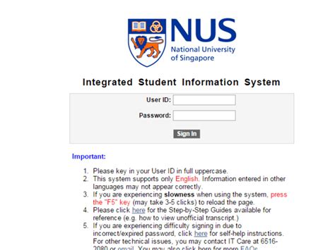 nus myisis.